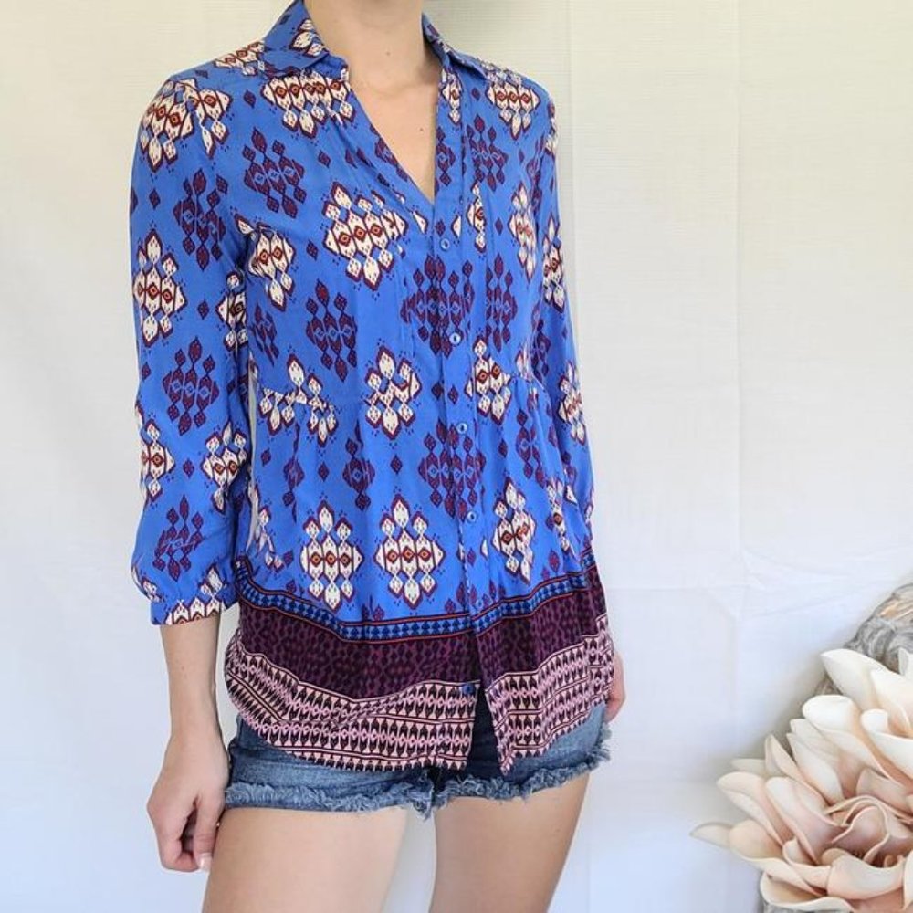 Anthropologie Woodland Walk Blouse